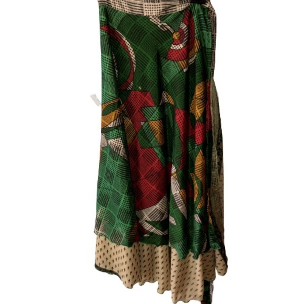 Wevez One Size Fits All Colorful Boho Wrap Skirt